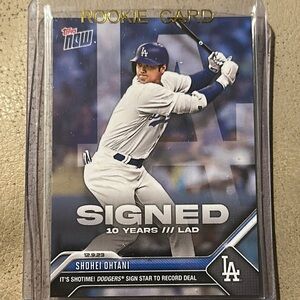 Topps Signed Shohei Ohtani Rookie Card